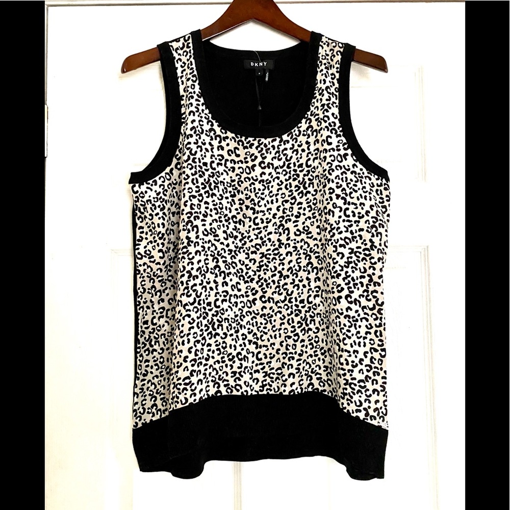 NEW DKNY ANIMAL PRINT TOP